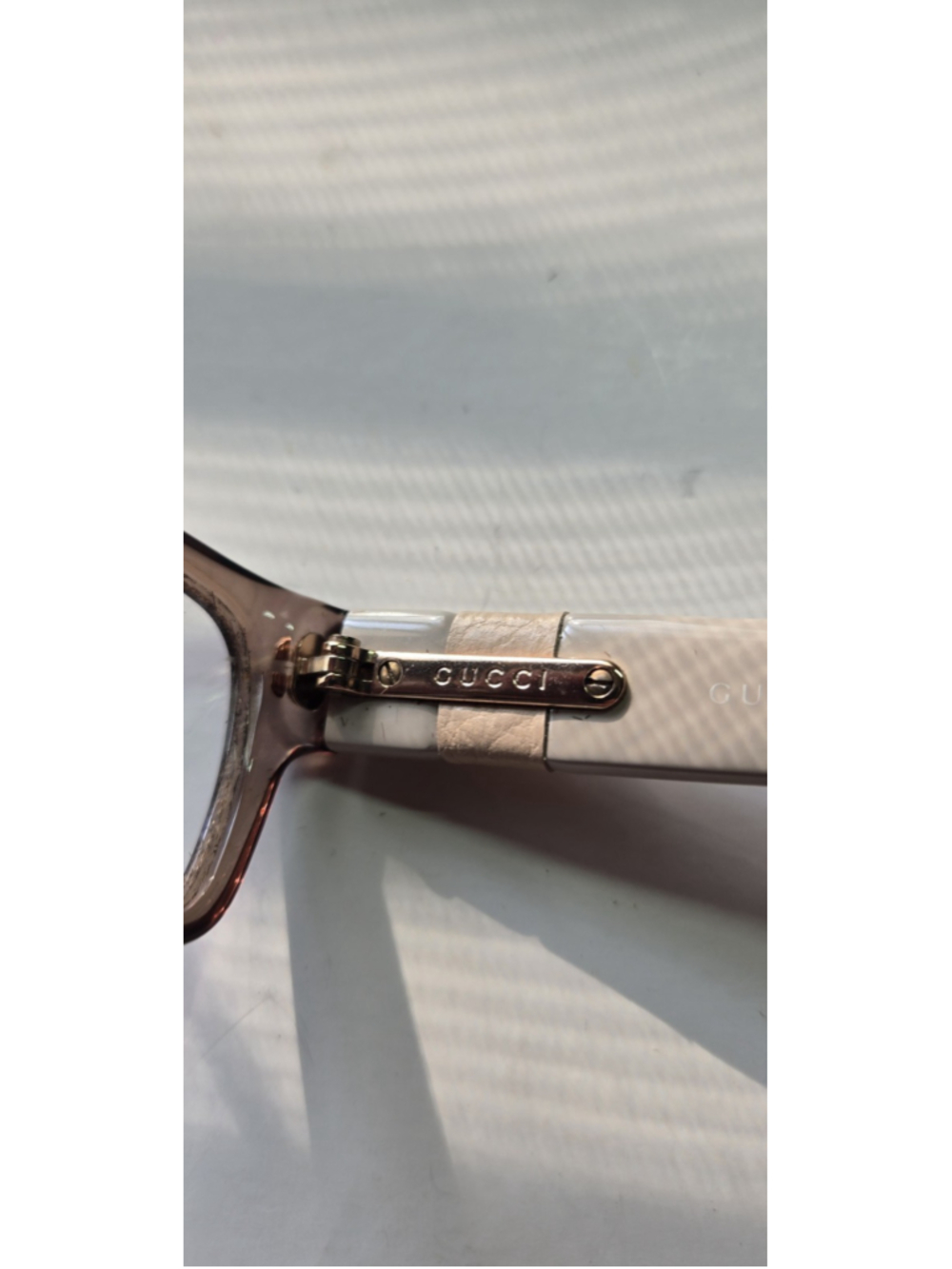 Gucci GG 3773/U Q7O Translucent Brown Beige Eyeglasses Frames Made In Italy - Picture 4 of 12